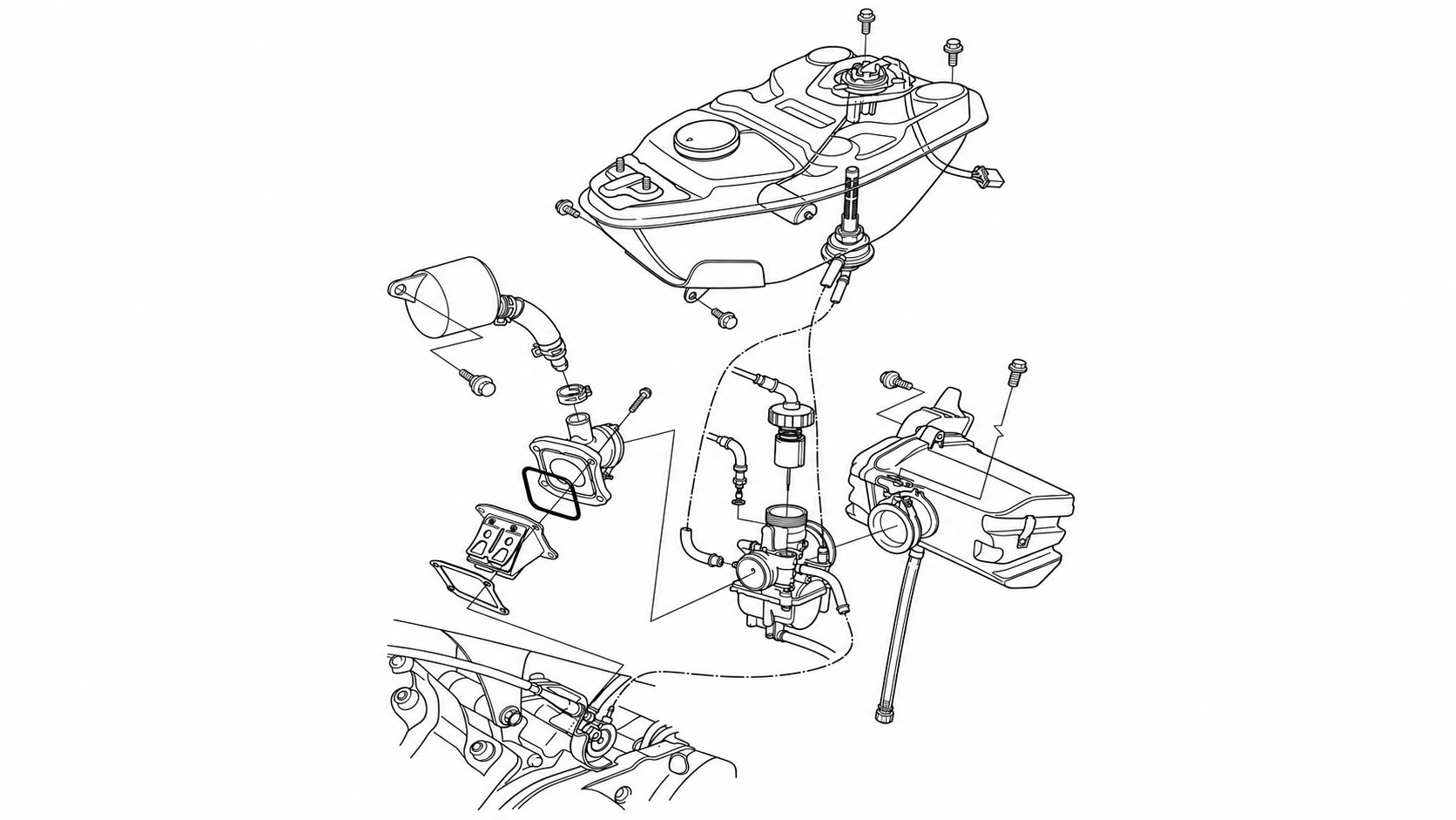 Hệ thống nhiên liệu NZ125R/NZ125RS hoạt động thế nào?